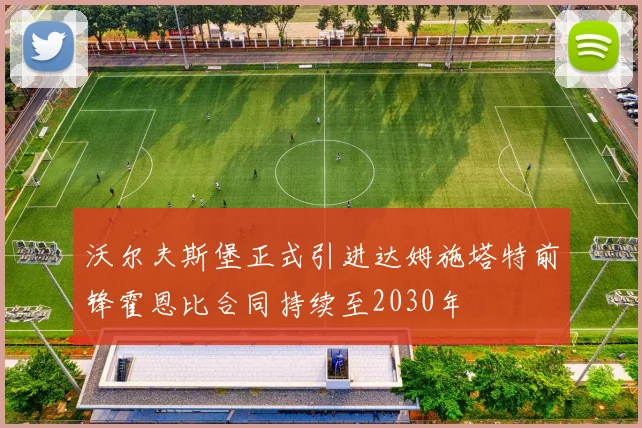 沃尔夫斯堡正式引进达姆施塔特前锋霍恩比合同持续至2030年